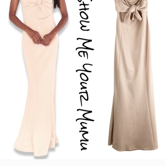 Show Me Your Mumu Harper Gown Dusty Blush Strapless Women’s Size XL - Picture 6 of 7